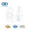 Bisagra de aleación de zinc Hardware oculto invisible 3D Cierre suave Bisagra de puerta exterior interior comercial a tope resistente-DDCH008-G80
