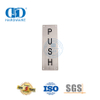 Placa de señal de tipo cuadrado de acero inoxidable, placa de empuje, baño, baño, puerta de inodoro, placa de firma-DDSP004