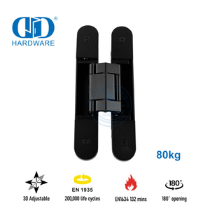 Bisagra de puerta oculta para apartamento resistente al fuego con EN1935-DDCH008-G80