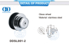 Herrajes para puertas corredizas de acero inoxidable Herrajes para puertas corredizas con ruedas de vidrio-DDSL001-2