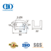 Accesorios de vidrio de acero inoxidable Herrajes para puertas corredizas Shimmy Arrester-DDSL001-7