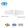 Accesorio de puerta de vidrio para el hogar Tira de sellado de goma de silicona impermeable Tira de sellado magnético-DDWS009