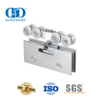Abrazadera de puerta de acero inoxidable, puerta corredera de hierro, rodillo colgante, accesorios para muebles para puerta corredera doble-DDGS132