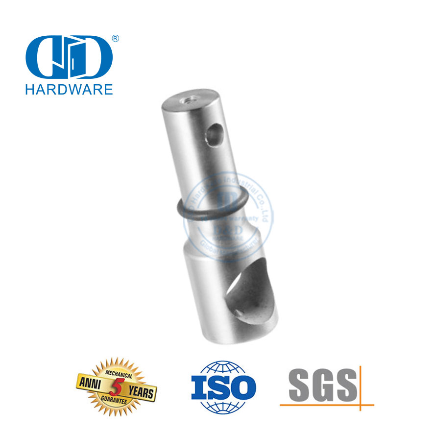 Herrajes de vidrio de acero inoxidable Accesorios de baño de vidrio sin marco Juego de accesorios de vidrio para puerta corredera-DDGS122