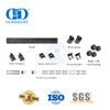 Herrajes para puertas de Granero biplegables de acero inoxidable, herrajes para puertas de Granero corredizas dobles, kit de rieles para puertas resistentes-DDBD038
