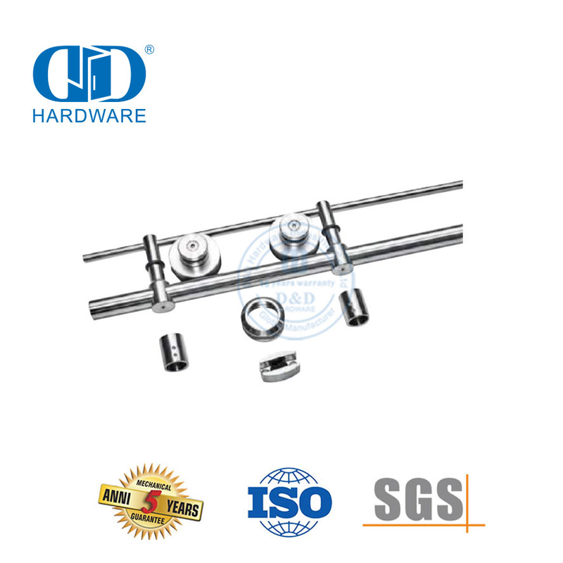 Herrajes para puertas enrollables de acero inoxidable para granero, oficina, hotel, puertas correderas, accesorios de ferretería, herrajes para construcción-DDBD049