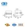 Cerradura de manija de puerta de vidrio de acero inoxidable de fábrica de China, montaje de parche, montaje de puerta de cerradura de esquina-DDGL005