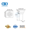 Accesorios de baño cromados de acero inoxidable Drenaje de piso comercial para apartamentos de hotel-DDFD0013