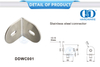 Accesorios de baño de acero inoxidable Conector de bisagra de ducha Conector de montaje de clip de esquina de pared de vidrio-DDWC001