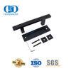 Fabricante de China Juego de manijas para puertas corredizas de granero de cocina de acero inoxidable negro mate Manija de puerta de doble cara-DDBD103 Negro