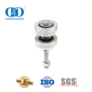 Partición de armario de acero inoxidable, accesorios de vidrio, herraje para puerta, rodillo de puerta de vidrio para baño-DDGS159