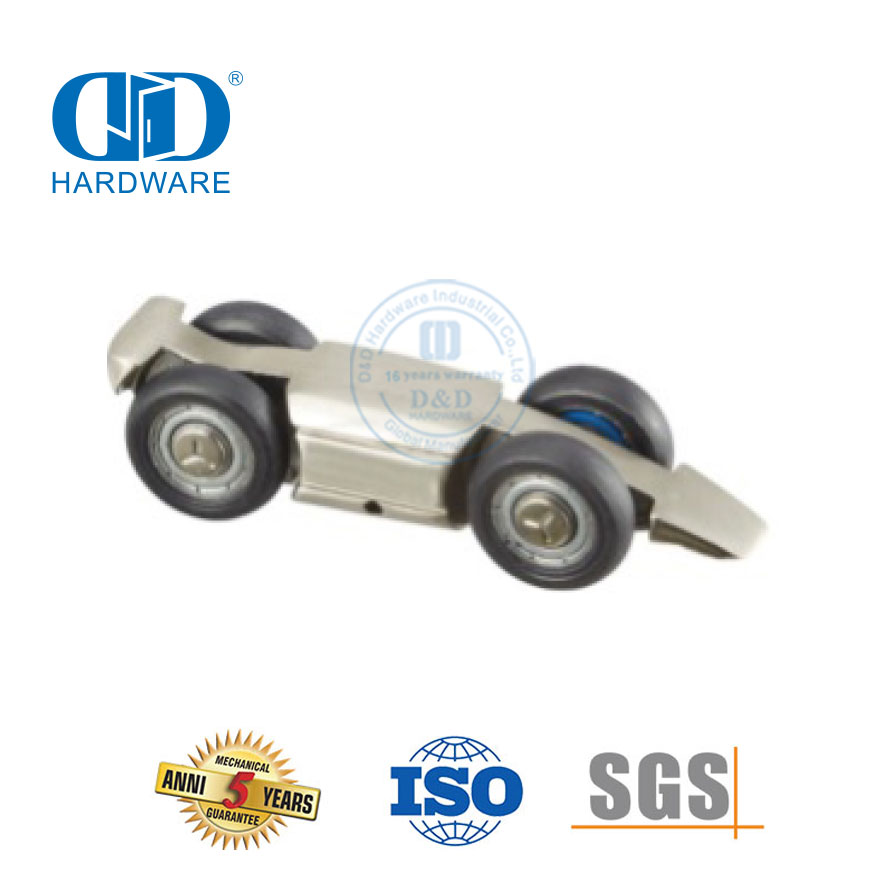 Rodillo colgante de acero inoxidable de buena calidad, rodillos para puerta de vidrio, ruedas, polea, accesorio para muebles para baño-DDGS158