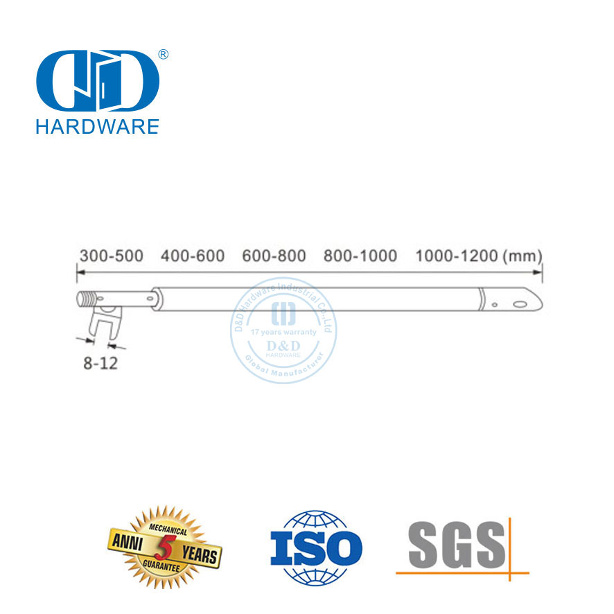 Conector de soporte de Panel de vidrio para barra de ducha ajustable para baño comercial, suministro directo de fábrica de acero inoxidable, DDSC022