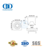Desagüe de ducha de baño de tipo cuadrado de acero inoxidable Desagüe de piso de montaje de inodoro de baño-DDFD005