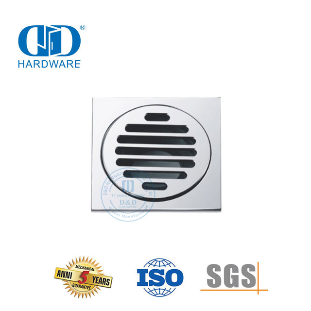 Drenaje de ducha lineal tipo cuadrado de plástico de acero inoxidable, accesorios de baño, drenaje de piso para baño-DDFD001