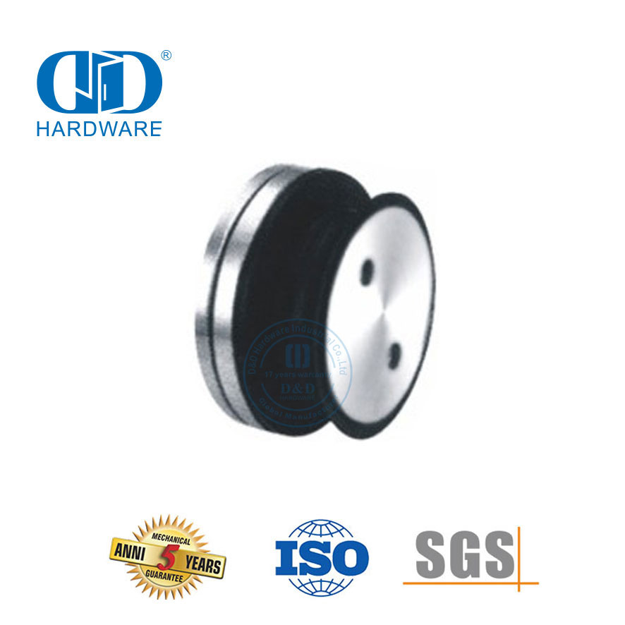 Sistema de pivote de puerta de vidrio de acero inoxidable Punto de vidrio Ajuste fijo Ajuste de parche Pivot-DDGP021