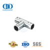 Conector de tubo redondo de acero inoxidable Sistema de cabina de ducha comercial Conector de soporte de panel de vidrio-DDSC036