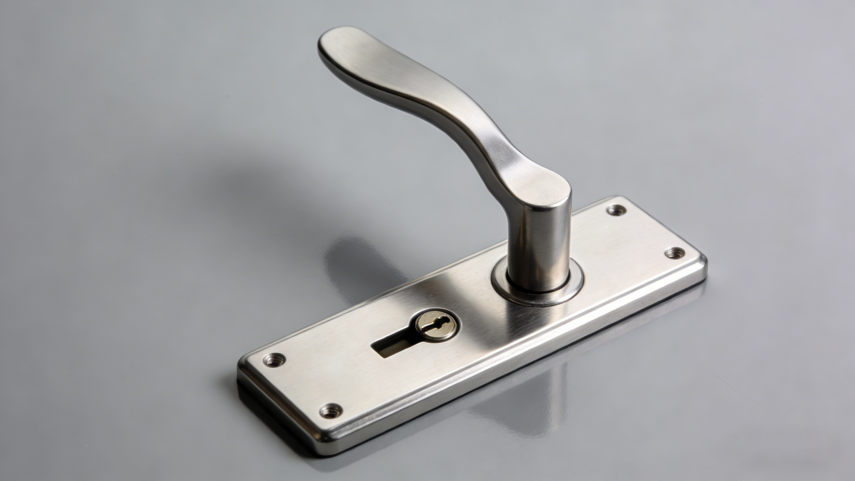 Cerradura de puerta para edificio comercial.