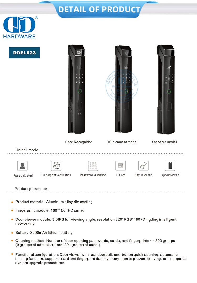 Cerradura de puerta elegante teledirigida electr&oacute;nica segura de la huella dactilar de la seguridad de la tarjeta digital
