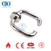 Manija de palanca de puerta tubular redonda de acero inoxidable EN 1906 con acabado PSS-DDTH001-PSS