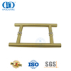 Manija de puerta de baño con empuje de tubo de acero inoxidable en forma de H con acabado de latón satinado-DDPH001-A Φ22-SB