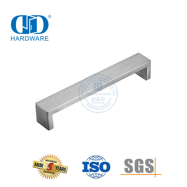 Manija de puerta de cajón de armario, manija de muebles de gabinete de acero inoxidable de nuevo diseño, DDFH039