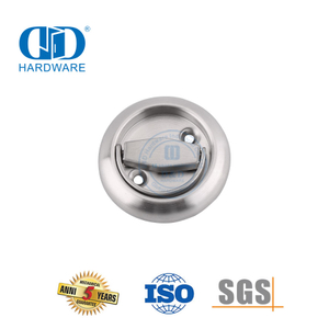 Manija de puerta oculta empotrada oculta de alta calidad, anillo de extracción sólido de acero inoxidable-DDFH013