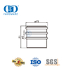 Tope de puerta de acero inoxidable de alta resistencia con anillo de goma del proveedor de China-DDDS041