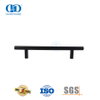 Herrajes para muebles de lujo negros, puerta de madera de acero inoxidable, barra en T, tirador hueco, tirador-DDPH031-MB