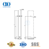 Herrajes para puerta de vidrio frontal de oficina, manija de palanca de puerta de vidrio con punto bloqueable con cerradura-DDPH040