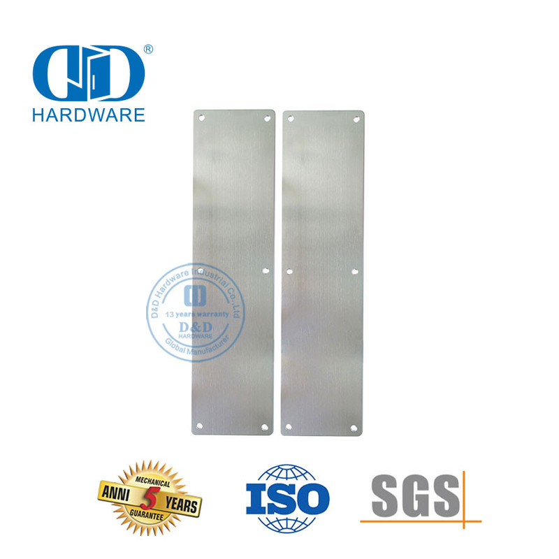 Acero inoxidable de alta calidad, uso en diferentes posiciones, parte inferior protectora, placa de protección para puerta exterior Interior-DDKP001