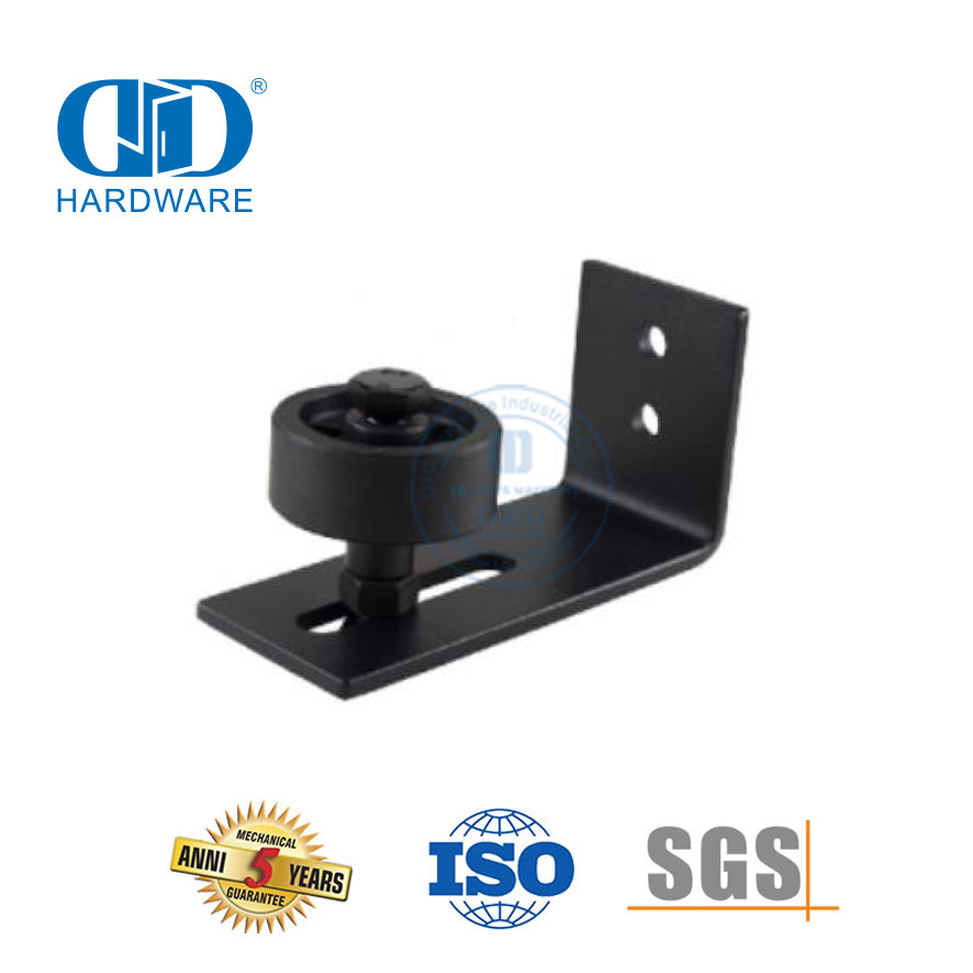 Herrajes para puertas de madera de granero corredizas de acero inoxidable Herrajes de acero para garaje Herrajes para puertas de derivación-DDBD079