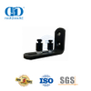 Kit doble silencioso de acero inoxidable, herrajes para puertas corredizas de Granero, juego de herrajes para puertas de granero de alta resistencia, Kit de riel-DDBD077