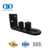 Guía de piso para puerta corrediza de granero con rodillo ajustable de acero al carbono negro de acero inoxidable-DDBD084
