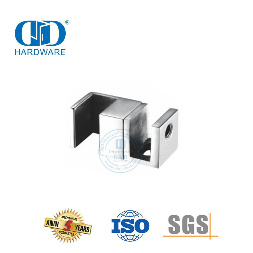 Herrajes para puertas corredizas de ducha de acero inoxidable Herrajes para conectores de vidrio Accesorio para vidrio-DDSL002-6