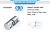 Accesorio para muebles de acero inoxidable, perilla para cabina de ducha, perillas para puerta de ducha para puerta de vidrio de ducha-DDSK001