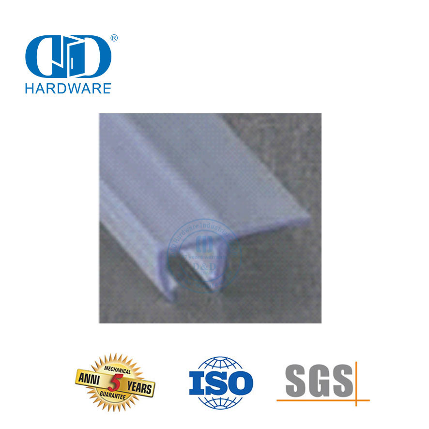Accesorios de baño Tira de sellado de ducha Accesorio de puerta de vidrio Puerta de vidrio PVC Tira de sellado de goma impermeable-DDWS006