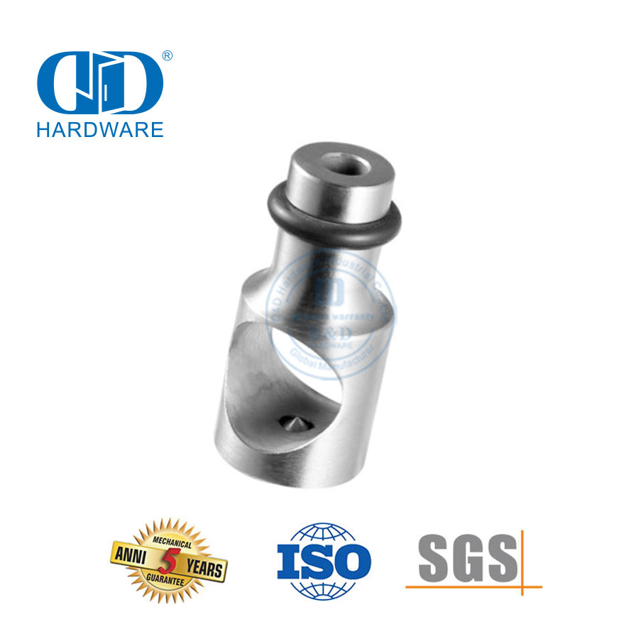 Tope de puerta Rodillo de puerta corredera de vidrio de acero inoxidable Accesorios de vidrio Herrajes de puerta para lavabo de baño-DDGS124