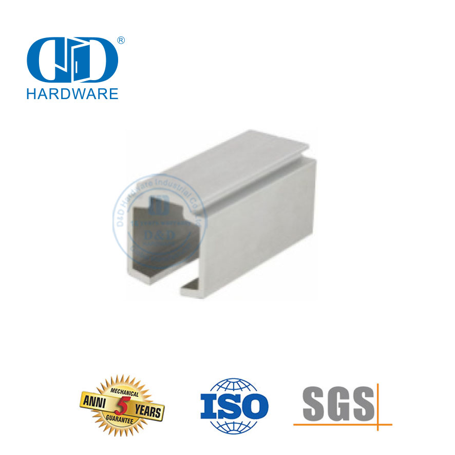 Abrazadera de puerta Partición de vidrio de aluminio de acero inoxidable Rieles de puerta corredera colgantes Accesorio de puerta para puerta corredera-DDGS139
