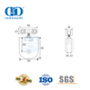 Abrazadera de puerta de acero inoxidable, puerta corredera de hierro, herrajes para puerta con rodillo colgante, accesorio de vidrio para baño de ducha-DDGS136