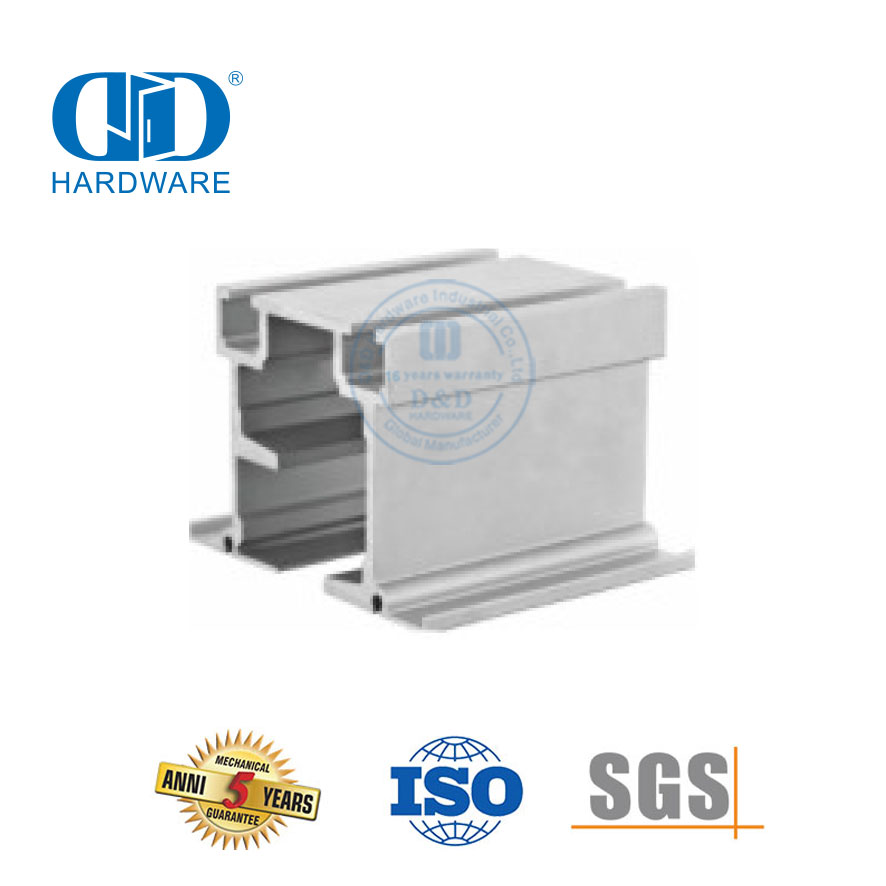 Riel guía de perfil de acero inoxidable OEM, accesorios de vidrio, rodillo colgante para puerta corredera para baño-DDGS149