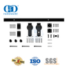 Herrajes para garaje de acero inoxidable, herrajes para puertas de granero plegables, juego de herrajes para puertas corredizas, Kit de riel-DDBD030