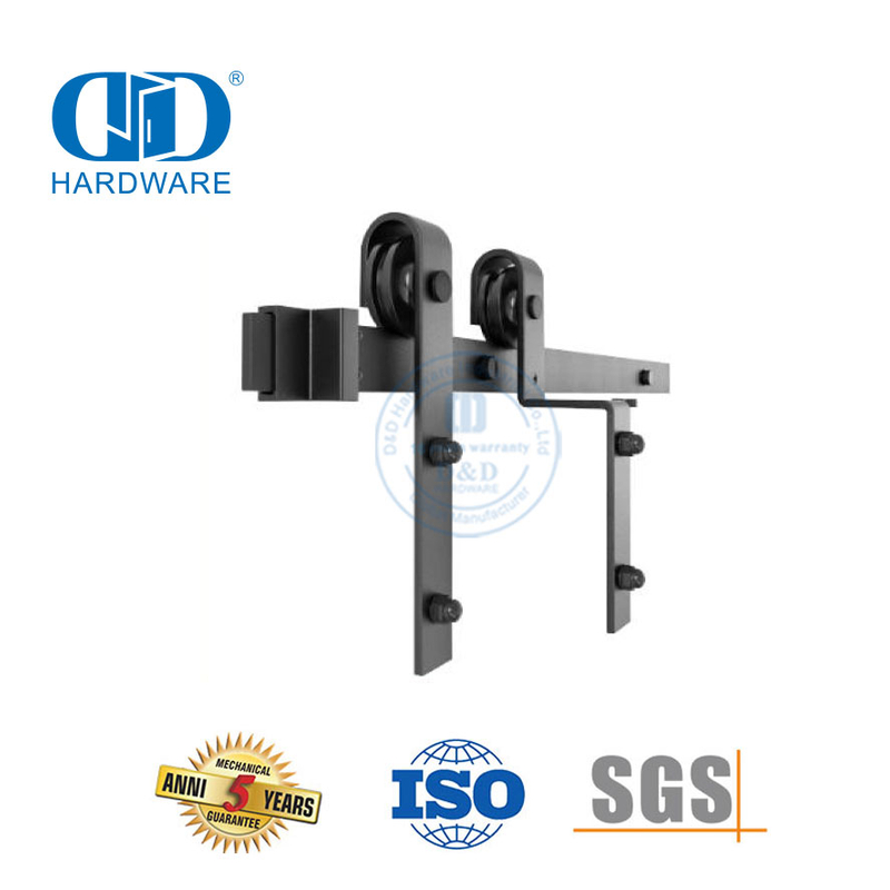 Kits de herrajes deslizantes para puertas corredizas externas internas y externas de acero inoxidable Track-DDBD023