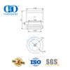 Herraje para puerta de vidrio de acero inoxidable, fijación de un solo punto, herrajes para puerta corredera, pivote para puerta de vidrio-DDGP025