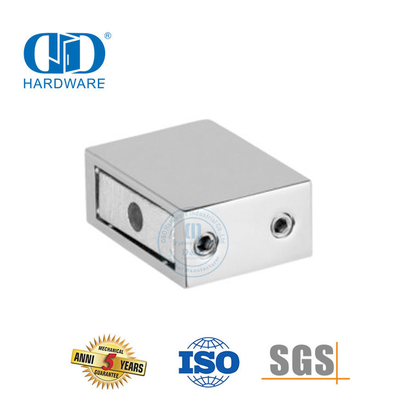 Accesorio de puerta de vidrio de baño de acero inoxidable Cabinas de ducha comerciales Conector de puerta de vidrio-DDSC018