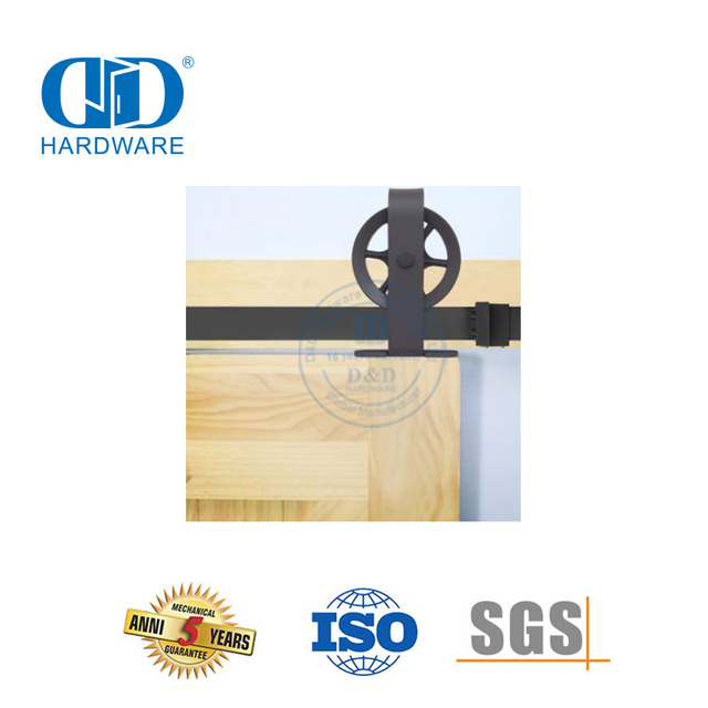 Herrajes para puertas de granero de acero inoxidable de alta resistencia, accesorios para herrajes para puertas, herrajes de acero para garaje-DDBD012