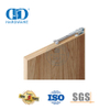 Kit de herrajes para puertas de granero con ruedas de rodillos de color plateado de acero inoxidable Hardware para puertas de granero de alta resistencia-DDBD059