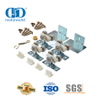 Kit de conector de puerta doble de acero inoxidable, marco de puerta Pocekt, pieza de hardware de Granero corredizo-DDBD065