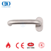 Accesorios para puertas exteriores Manija de palanca hueca con escudo elíptico de acero inoxidable-DDTH001-SSS