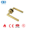 Latón satinado EN 1906 Accesorios de seguridad para cerradura de puerta Manijas de palanca doradas-DDTH003-SB